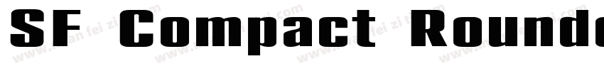 SF Compact Rounded B字体转换